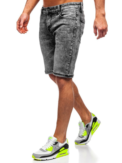 Blugi negri scurți Bolf KG3753