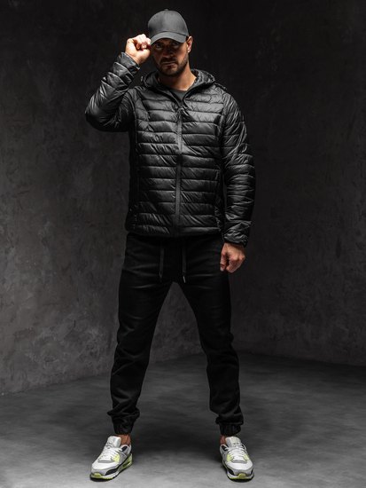 Geacă neagră matlasată Bolf 58M13021A1