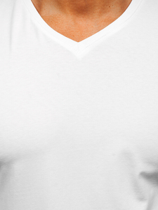 Bluză cu decolteu albă Bolf 172008