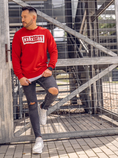 Bluză cu imprimeu roșu Bolf 11115A