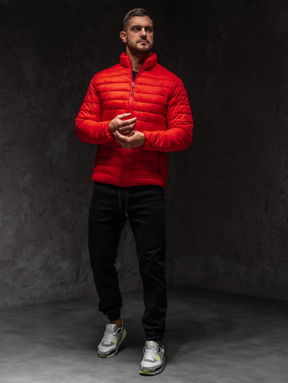 Geacă roșie matlasată Bolf 13007