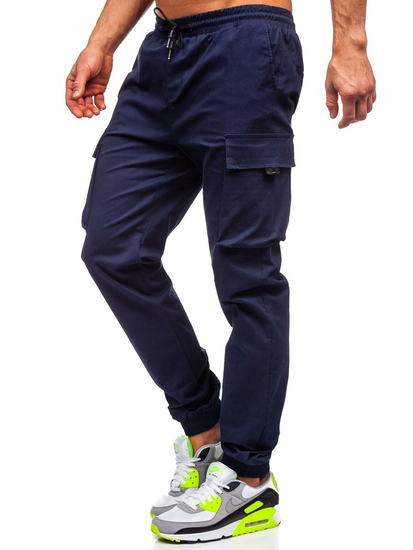 Pantaloni cargo bleumarin bărbați Bolf 701