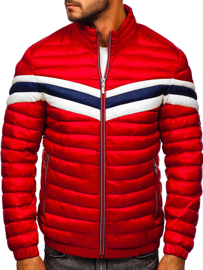 Geacă sport bărbați matlasată roșie Bolf 6574