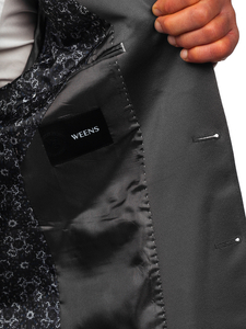 Jachetă elegantă gri pentru bărbați Bolf 022