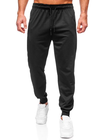Pantaloni de trening joggers negri Bolf JX6103