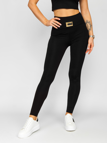 Set de trening negru sport din două piese pentru damă Bolf 022A1