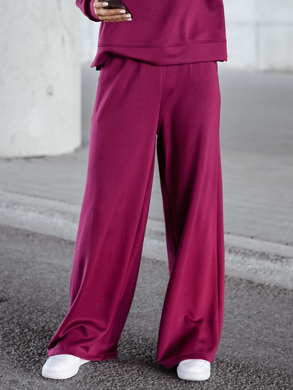 Trening cu fermoar două piese pentru femei Unt Burgundie Bolf 821111