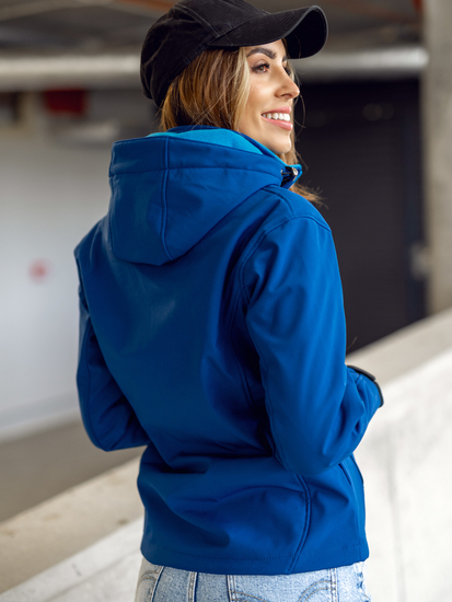 Jachetă softshell de tranziție pentru femei, bleumarin, Bolf AB056