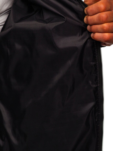 Geacă matlasata neagră Bolf MY-01A