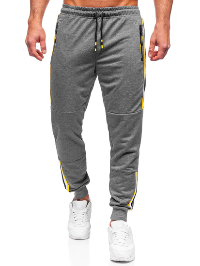 Pantaloni joggers gri-antracit Bolf K10336