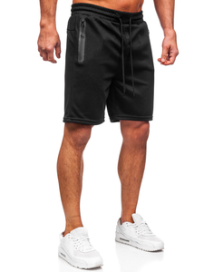 Pantaloni de trening negri pentru bărbați Bolf 17K533