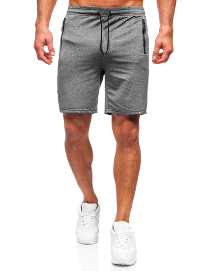 Pantaloni scurți de training grafit Bolf 68020