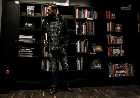 Teniși înalți pentru bărbat negri Bolf 701