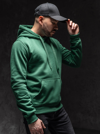 Hanorac cangur verde-inchis Bolf 2009A1