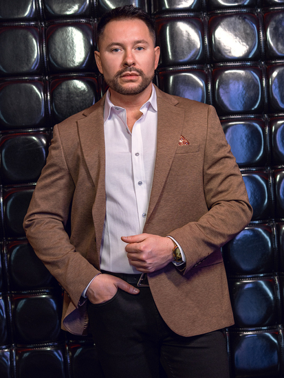 Sacou casual maro pentru bărbați Bolf 24401-1