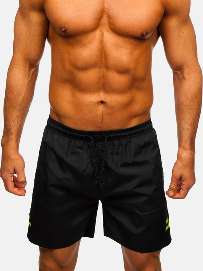 Pantaloni scurți de baie bărbătești negri Bolf QD29