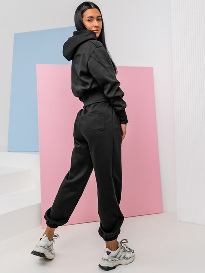 Compleu de training negru oversize dame Bolf 8C79