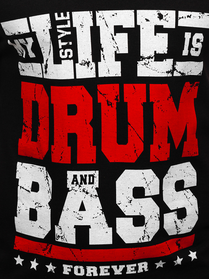 Maiou negru tank top cu imprimeu Bolf 14832