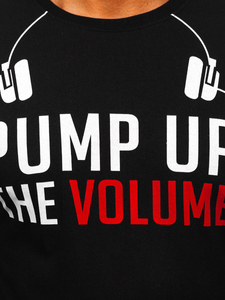 Bluză cu imprimeu negru Bolf 12119