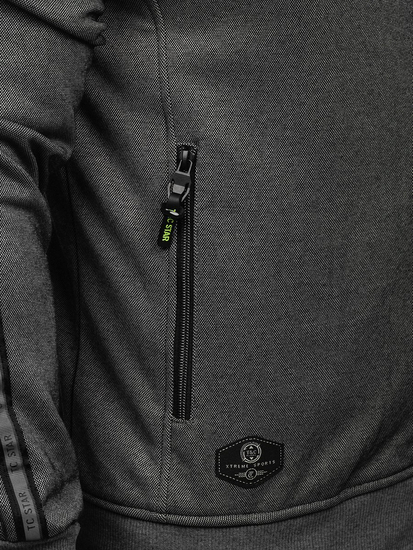 Bluză cu fermoar gri Bolf TC987