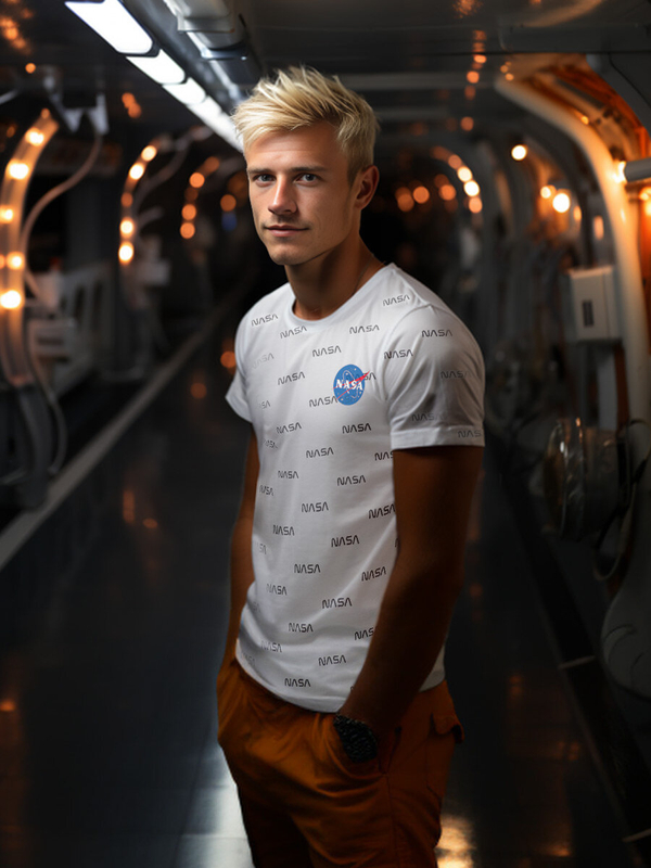 Tricou alb cu imprimeu Bolf 14950A2