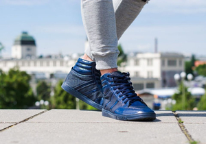 Teniși înalți pentru bărbat bleumarin Bolf 701