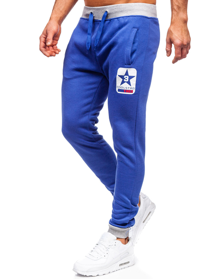 Pantaloni joggers albaștri Bolf K10001