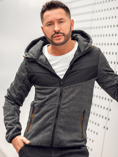 Geacă neagră-portocaliu Bolf BKS2153