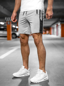 Pantaloni de trening gri pentru bărbați Bolf 68006A