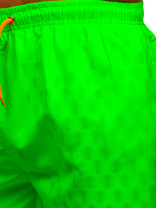 Pantaloni scurți de înot verzi pentru bărbați Bolf HN123