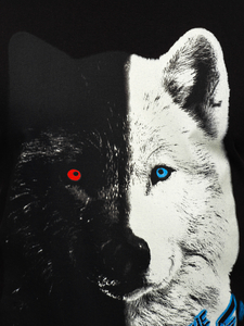 Maiou negru tank top cu imprimeu Bolf 14823