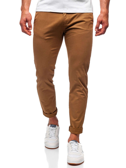 Pantaloni camel chinos Bolf 1146