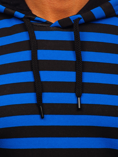 Hanorac albastru cu imprimeu Bolf 141029