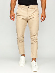 Pantaloni chinos bej Bolf 0031