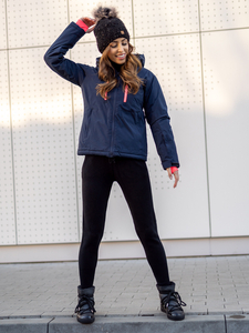 Geacă de iarnă bleumarin sport dame Bolf HH012