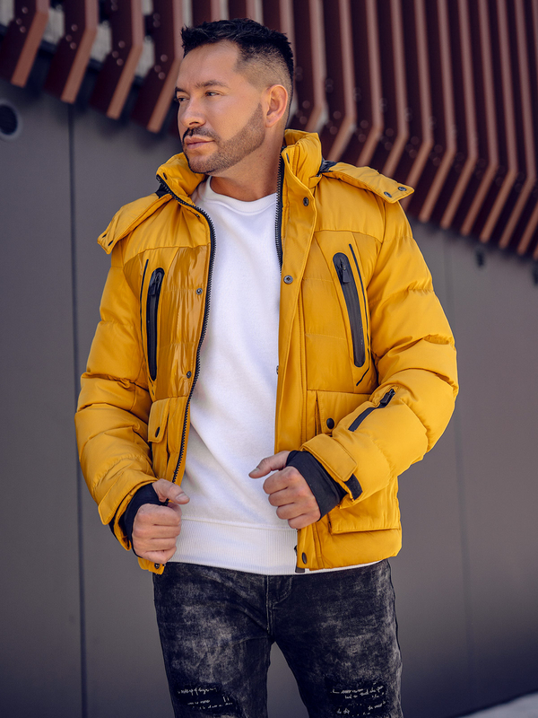 Geacă de iarnă camel matlasată Bolf 99527A