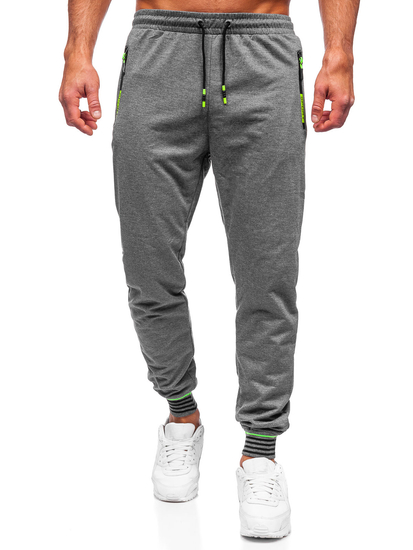 Pantaloni joggers gri-antracit Bolf K10332