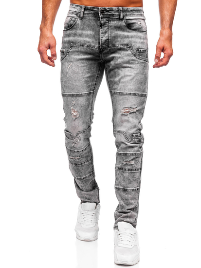 Pantaloni de blugi slim fit pentru bărbați din grafit Bolf MP0163N
