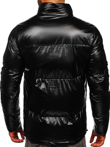 Geacă de iarnă neagră Bolf 1188