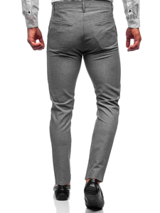 Pantaloni chinos gri Bolf 0016