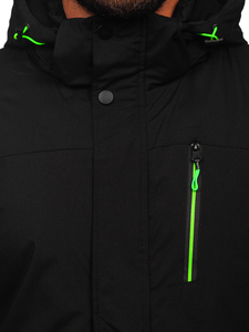 Geacă de ski sport negru-verde Bolf 7097