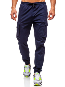 Pantaloni cargo bleumarin bărbați Bolf 701