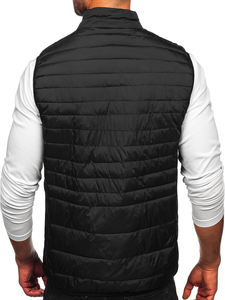 Vestă neagră matlasată pentru bărbați Bolf 31M5067