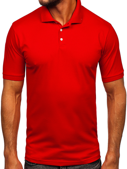 Tricou polo roșu pentru bărbați Bolf 0002