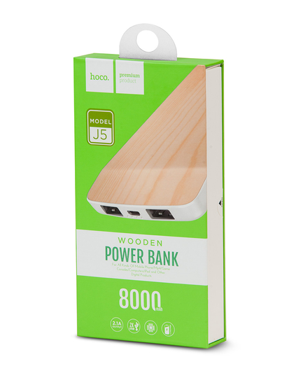 Acumulator powerbank galben 8000mAh J5
