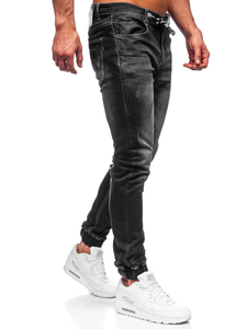 Blugi joggers negri Bolf 30051S0