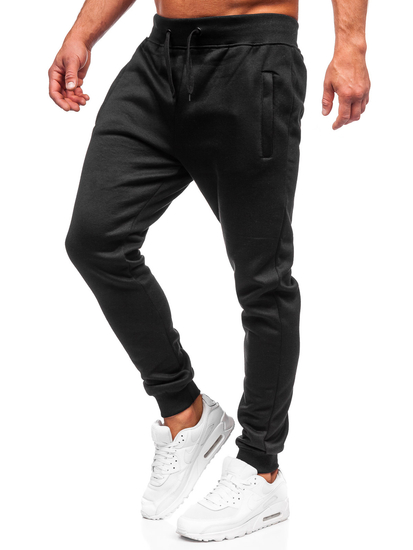 Pantaloni de trening joggers negri Bolf XW06