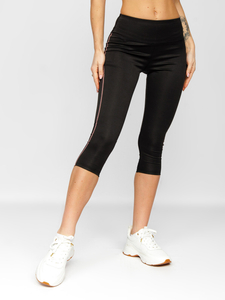 Set sport negru din două piese pentru femei Bolf XL012A1