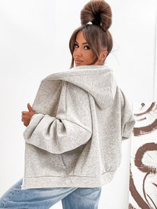 Hanorac termoizolant cu fluture pentru femei melanj Bolf 821112