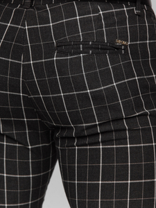 Pantaloni chino în carouri pentru bărbați de la Bolf 0032